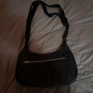 Black and cheetah print purse